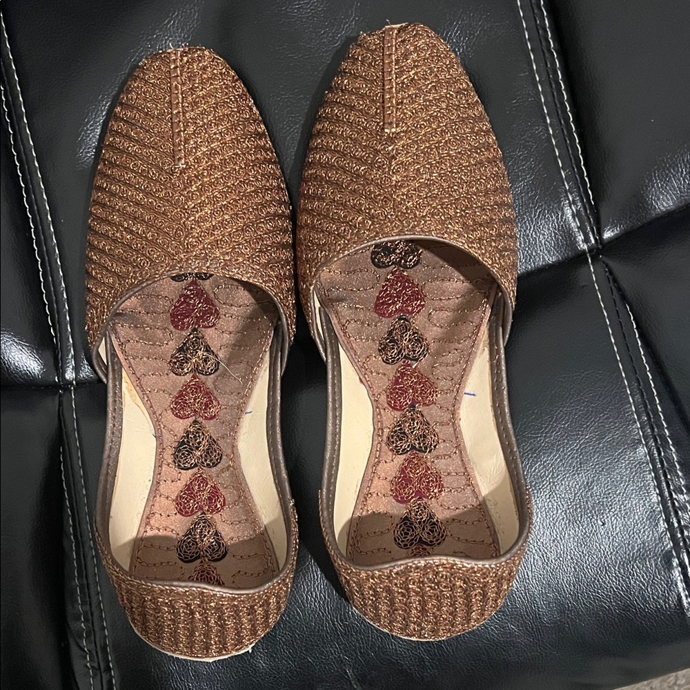 Elegant Brown Men Indian Juti Loafers